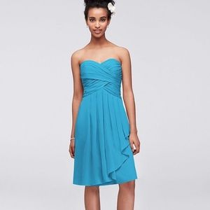 David's Bridal strapless malibu